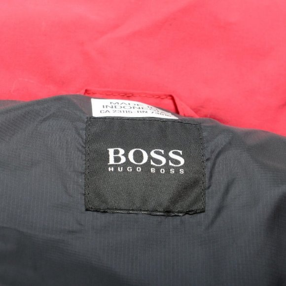 Hugo Boss Men's "Deil" Red Down Parka Jacket - Picture 6 of 8
